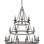 Quoizel Voyager Chandelier, 3-Tiered