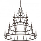 Quoizel Voyager Chandelier, 3-Tiered