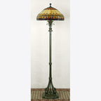Quoizel West End Floor Lamp - Stained Glass West End Floor Lamp Room Setting